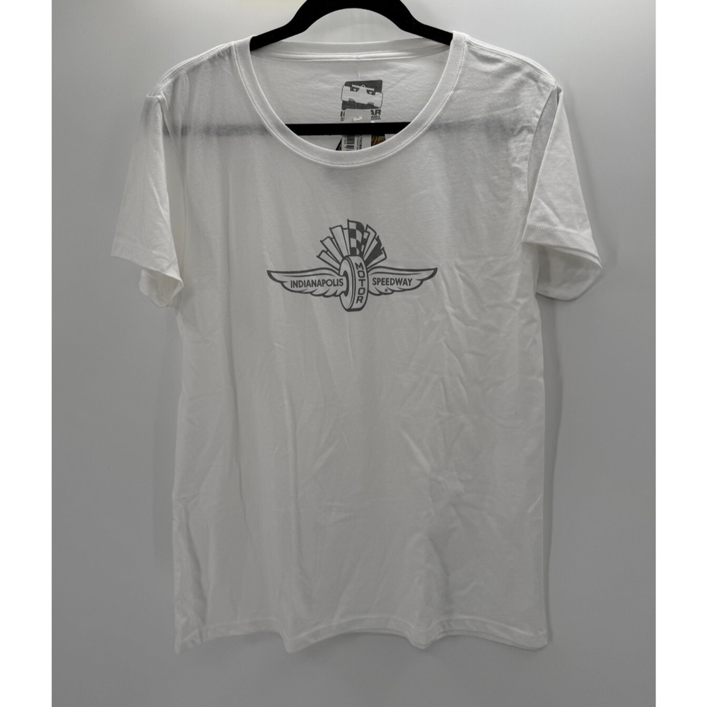 IndyCar T Shirt Women White Indianapolis Motor Speedway Size M White New